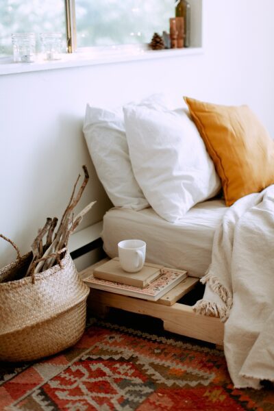Image of calm, boho bedroom